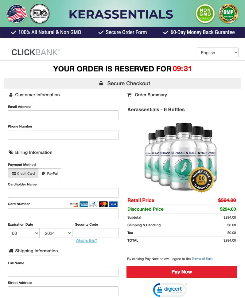 kerassentials-skin-checkout-order-page